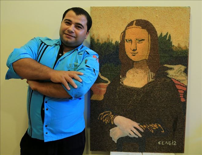 Bulgur Ve Pirinçten Mona Lisa Tablosu